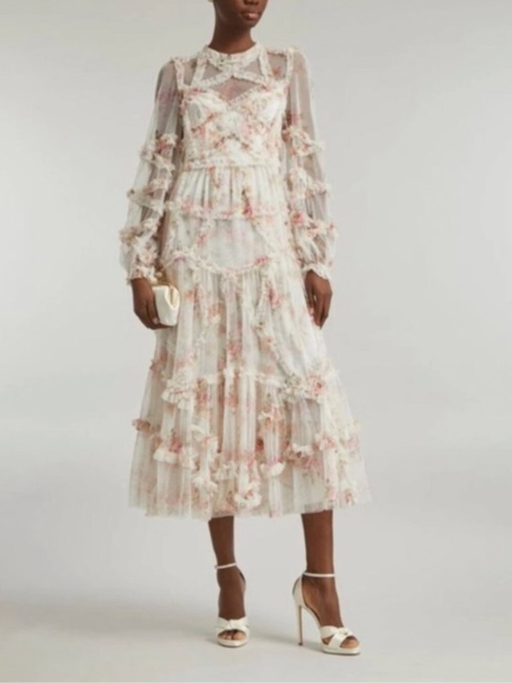 NEEDLE & THREAD TRAILING BLOOMS DRESS BALLERINA LENGTH NEW IN BOX NEVER WORN